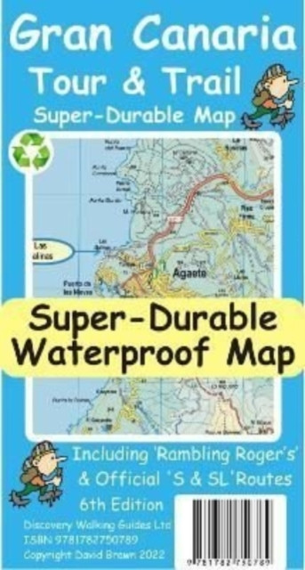 Gran Canaria Tour and Trail Map by David Brawn (Sheet map, folded)