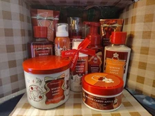 Bath & Body Works Winter Candy Apple Gift Set 10 PCs Retail 179.50