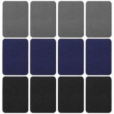 12Pcs Fabric Repair Patches, 4 X 3 Inches Cotton Iron on Patches for Clothing