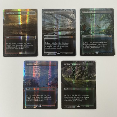 フェッチランド　ドラゴンスケイル　foil mtg MTG Complete Set (5/5) *Dragonscale Foil* Fetch Lands MT/NM #0114