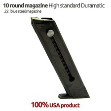 New Hi Standard .22lr Duramatic 10 Round Magazine Black Follower