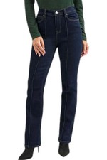 DG2 by Diane Gilman Women's New Classic Pintuck Bootcut Jean Indigo