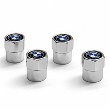 4pcs Black Hex Tire Valve Stem Caps Dust Covers For Bmw Cars Suvs
