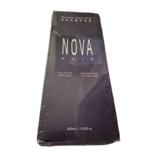 NOVA Black Hair Dye Shampoo 17.63 fl oz A267 