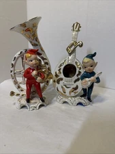 Vintage Christmas Lipper & Mann Red Pixie Musical Playing Tuba Only JAPAN 1956