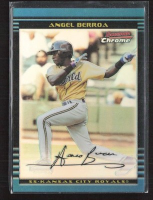 2002 Bowman Chrome #BDP160 Angel Berroa Refractors #/300 Kansas City Royals (L)