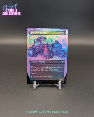   Magic | MTG | Haunted Hellride | Aetherdrift | Borderless Foil | NM | EN  