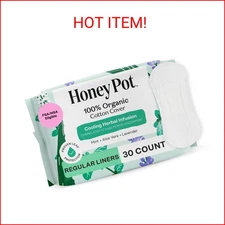 The Honey Pot Company - Herbal Everyday Panty Liners for Women - Infused w/Essen