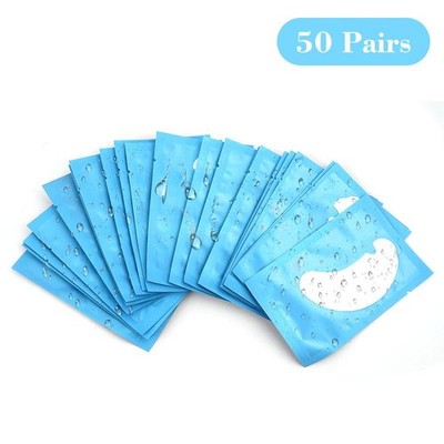 50pairs Eye Pads  Hydrogel U-shaped Gel Patches for Eyelash Extension Supplies