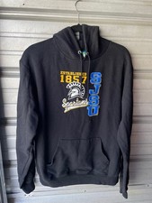 Vintage Y2K Champion ECO San Jose State SJSU Spartans Black Hoodie Sz M