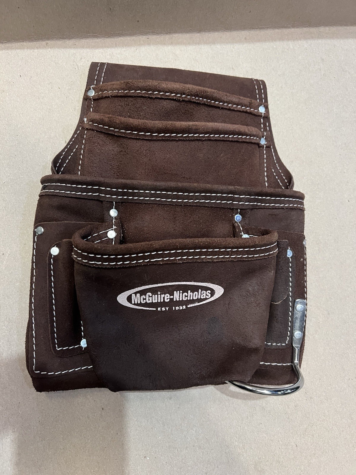 2 Tool Bag Pouch McGuire Nicholas LEATHER & ProLite  CARPENTER.  1 Used, 1 New