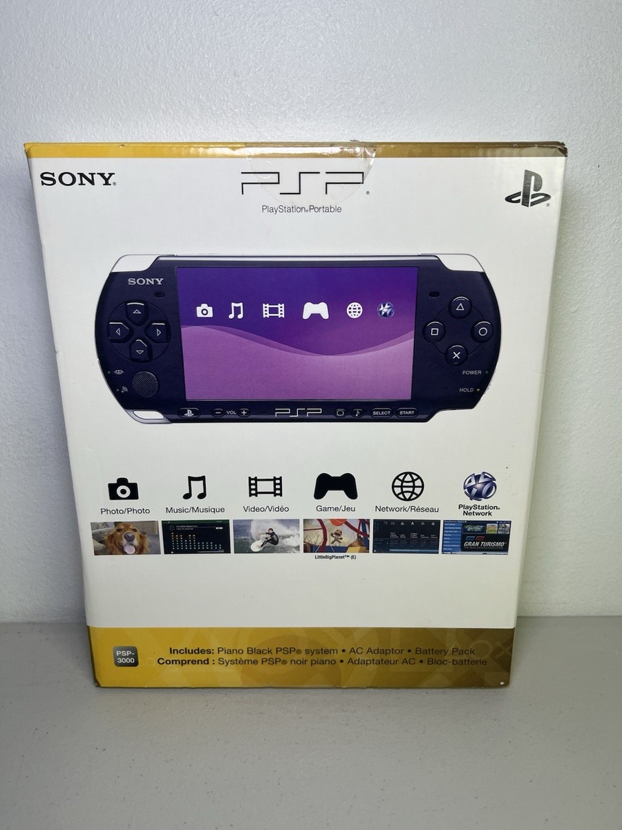 Sony PSP-3000 Launch Edition 64MB Piano Black Handheld System for
