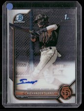 2022 Bowman Chrome #CPA-ASR Alexander Suarez Prospect Autographs