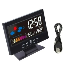 Brand New LED Digital Alarm Clock Snooze Calendar Thermometer Hygrometer Display
