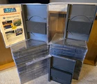 (3) Sega CD, Saturn, PS1 Long Box Replacement Cases + Foam Inserts BRAND NEW