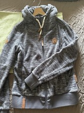 Naketano Herren S Fleece Jacke Mit Kaputze Grau Top