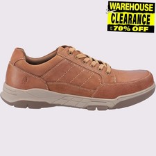 Image of Hush Puppies Finley MEMORY FOAM Fashion Casual Relaxed Trainer Shoe Mens Tan