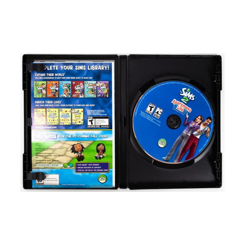 EA Computer Game Sims 2 - Apartment Life EX/NM - Image 2 of 2