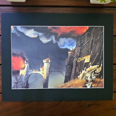 Lord of the Rings-Vintage Tolkien 11x14 Mounted Print-John Howe 1995 Fantasy Art