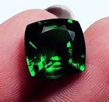 Natural Green Garnet 9.70 Ct Cushion Shape Certified Loose Gemstone