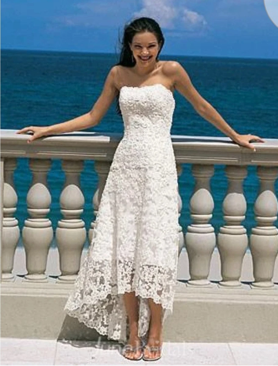 Asymmetrical Hem A-Line Wedding Dresses for sale | eBay Asymmetrical Hem A-Line Wedding Dresses for sale | eBay