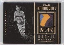 2016 Noir Rookie Materials Black and White Prime 85/99 Juan Hernangomez #7 7ur