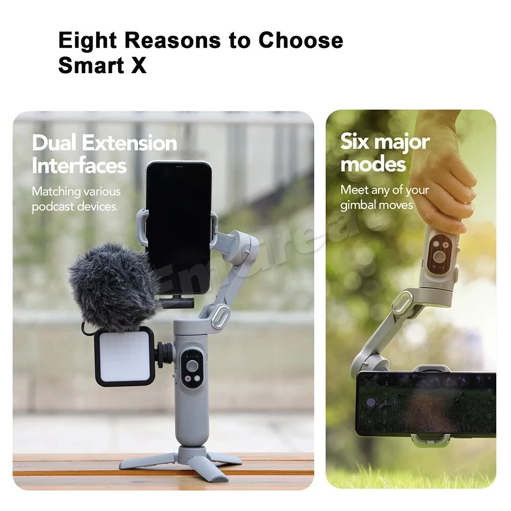 AOCHUAN Smart X 3-Axis Foldable handheld Gimbal Stabilizer For