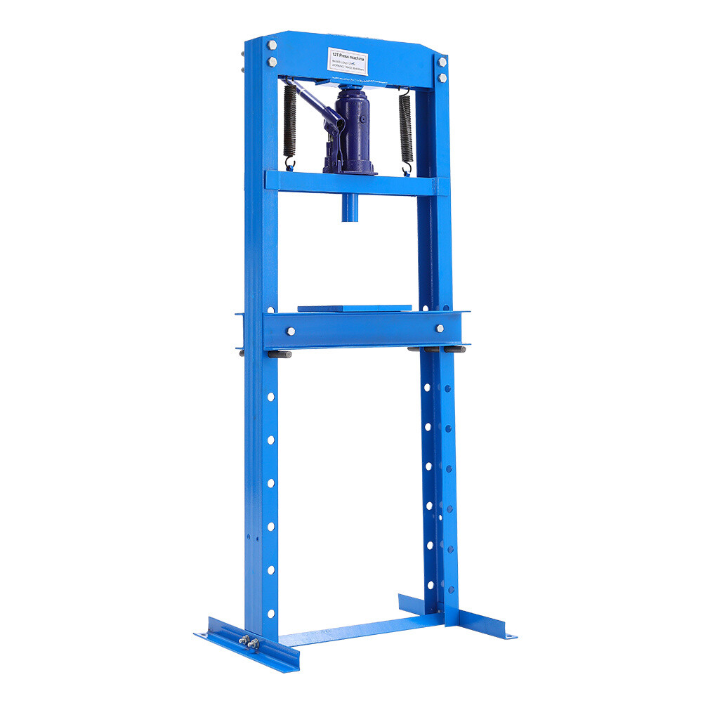 Blue Heavy Duty 6/12/20 Ton Press Hydraulic Garage Standing Shop Press eBay