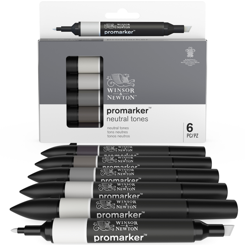 Winsor & Newton Promarker Neutral Tone Set (6pc)