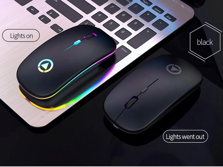 Optische Funk PC Maus 2.4GHz Wireless USB LED Computer Notebook Laptop, kabellos - Bild 2 von 4