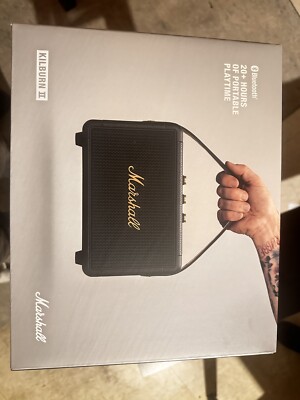 Marshall - Kilburn II Portable Bluetooth Speaker - Black/Brass
