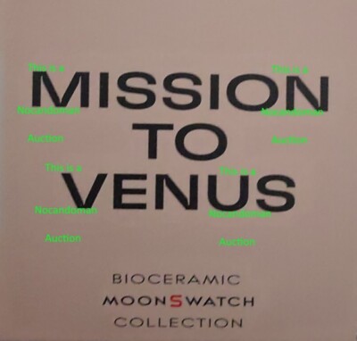 ONE NEW OMEGA SWATCH SPEEDMASTER MOONSWATCH MISSION TO VENUS MOON WATCH FREE SHP