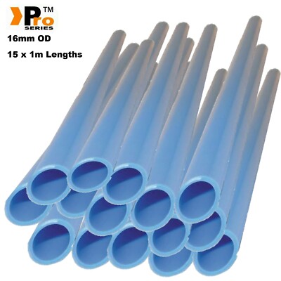 Pro Series - 15 x 1 m Länge starres Nylonrohr - Außendurchmesser 16 mm