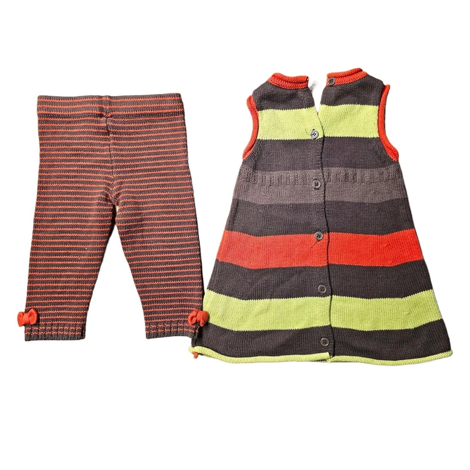 Linda Falda Y Pantalón De Punto Para Bebé De Orchestra Tamaño 12M 74 Llamativa - Imagen 2 de 2