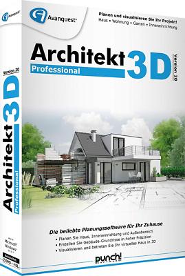 Architekt 3D Professional 20 CDDVD Win Haus Appartement Garten EAN 4023126119728