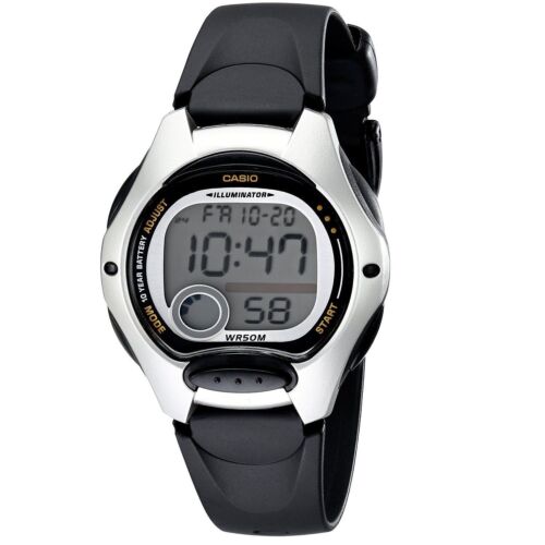 Casio LW200-1AV, Women's Digital Watch, Black Resin Band, Chronograph, Alarm - 第 1/2 張圖片