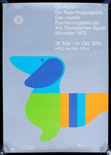 OTL AICHER Dackel Waldi, Olympische Spiele Mü 1972, XXL Plakat 2012, VERGRIFFEN!