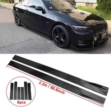 86.6'' Side Skirt Extension Lip Rocker Panel For BMW F30 320i 328i 340i M-Sport