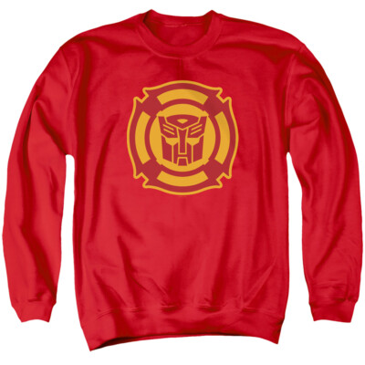 Transformers Sweatshirt Rescue Bots Logo Red Pullover