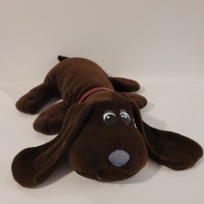 1984 Irwin Large Pound Puppies 19" Dark Brown Long Floppy Ear Plush Collar