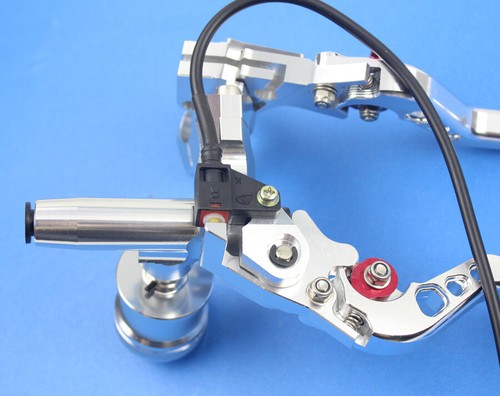 7/8" Silver Adelin CNC PX-2 Brake Clutch Levers Master Cylinder Fo Ruckus Zoomer - Foto 5 di 5