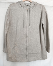 Halston Heritage cream zip up hoodie