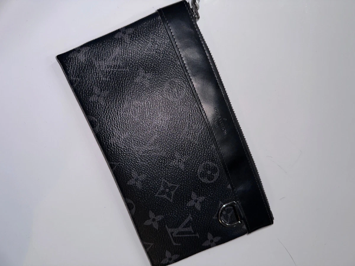 LOUIS VUITTON Monogram Eclipse Discovery Pochette GM | FASHIONPHILE