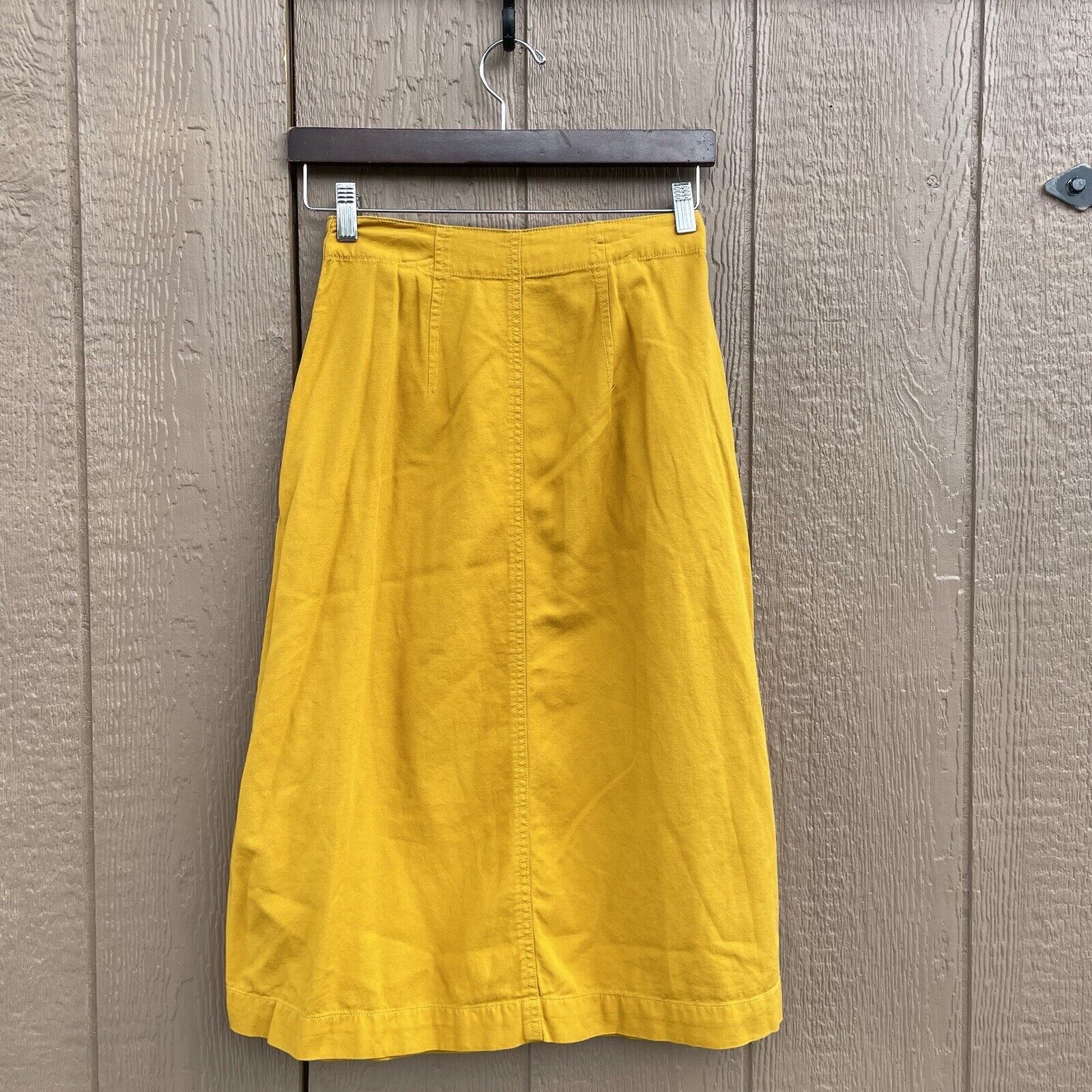 Madewell Womens Skirt Mustard Yellow Patio A-Line… - image 3