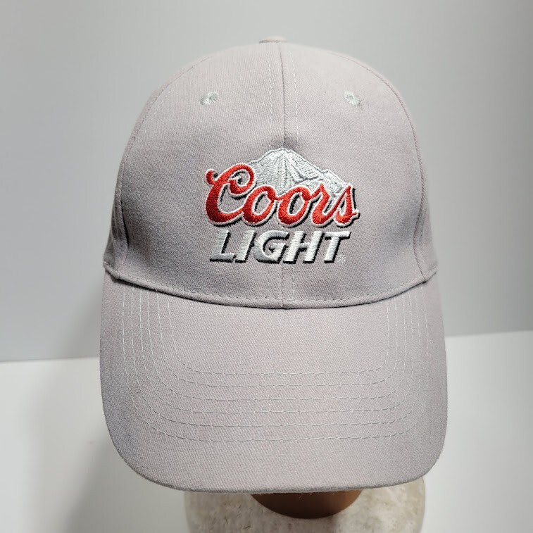 Coors Light Gray Strapback Cap Hat - image 1