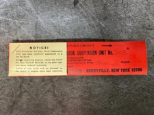 NOS Horolovar 400-Day Clock Suspension Spring Unit No. 20B