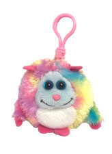 TY Monstaz WILLY the Tie-Dyed Monster Plush 3" Keychain Backpack Clip