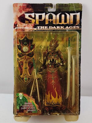 MANDARIN SPAWN Figure MCFARLANE THE DARK AGES Series 14 1999 Dmgd Box