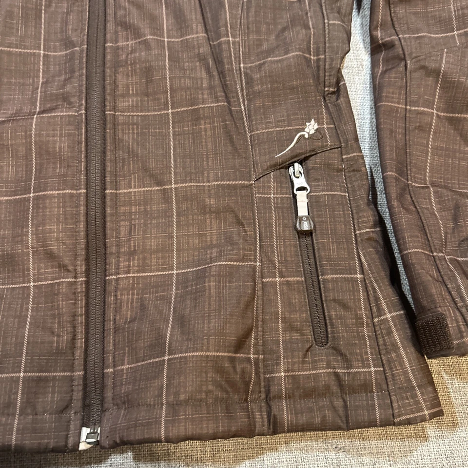 The North Face Jacket Women’s XS Fleece Lined Checkered Embroidered Floral - Image 4 of 4