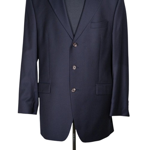 Ralph Lauren Mens Blazer Navy Blue Wool Cashmere 3 Button Jacket Sport Coat 43L - Picture 8 of 10